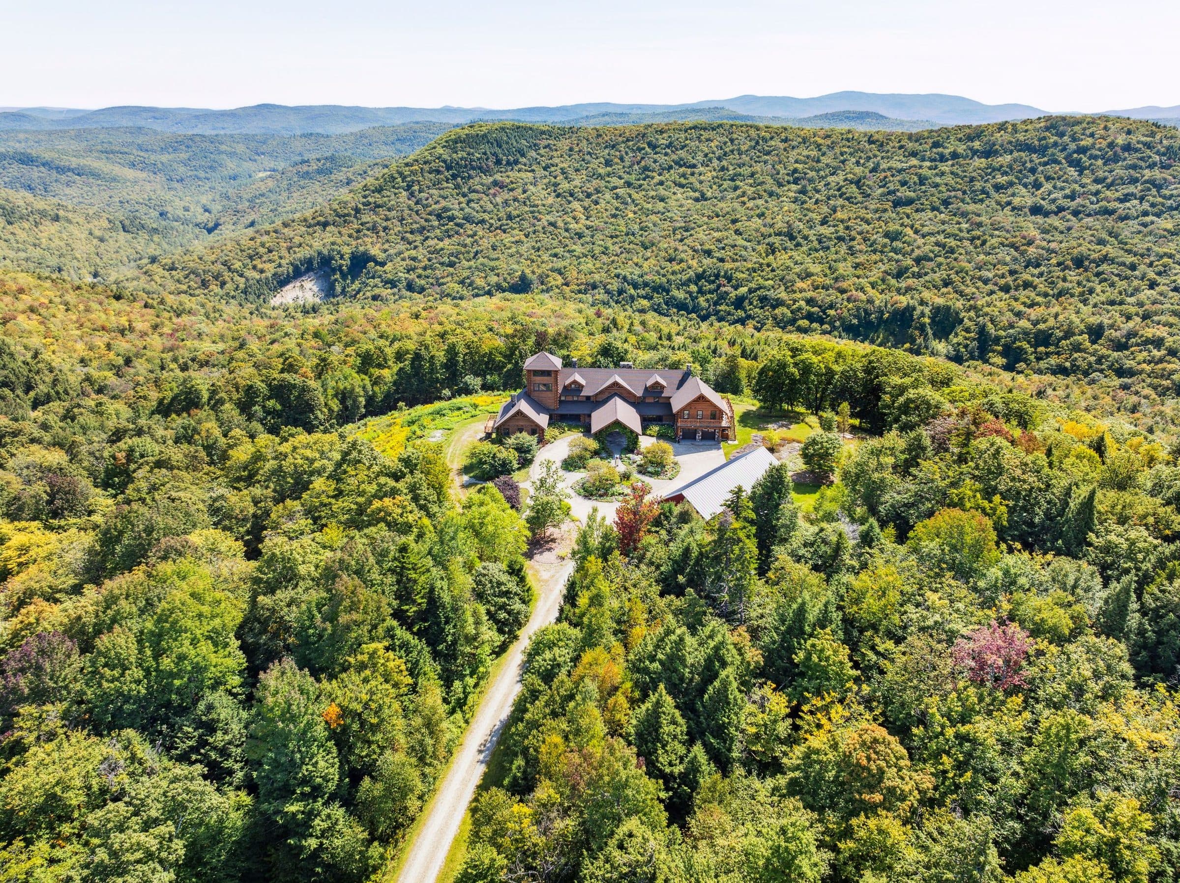 Jamaica VT mountain home — hero shot